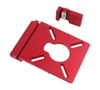 TEMU 1 Juego de Adaptador de Guía, Soporte Auxiliar de Aleación de Aluminio con Ranura de Fresado en Línea con Limitador Compatible con la Mayoría de los Fresadoras