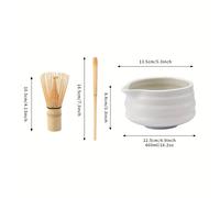 TEMU 1 juego de de matcha, soporte de de matcha de bambú, con pico, cuchara tamizadora de matcha, kit de té matcha para amantes del matcha, regalo para amantes del matcha ()
