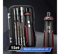 TEMU 1 Juego de Destornillador Eléctrico con Luz LED, Ideal para Computadoras y Teléfonos, 41 Piezas de Brocas de Acero S2 Duro, Batería de Litio 2000mAh, Fácil de Instalar o Desmontar