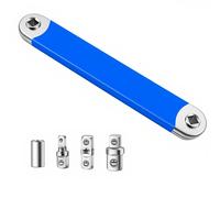 TEMU 1 Juego de Llave Extensible Multifuncional, Kit de Palanca Extensora, Llave de Carraca y Enchufe Rápido de , Conversión de Carraca, Herramienta Universal para de Autos