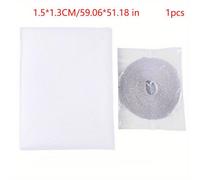 TEMU 1 Juego de mosquitera autoadhesiva para ventana, cortina de malla, mosquitera anti-mosquitos con gancho y cinta adhesiva, ajustada a múltiples ventanas, mejoras para el hogar