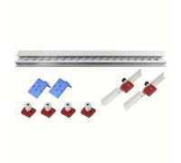 TEMU 1 juego de plantilla de espigado autocentrante, guía de perforación, localizador de agujeros, perforador, conector invisible para muebles, armario, herramientas de carpintería DIY