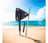 TEMU 1 juego, Fregona 360° Triangular, Mango Largo para Suelos, y Escurrido Sin Manos, Uso Húmedo/, Para Paredes, Techos y Esquinas de Vidrio, Herramienta de Limpieza