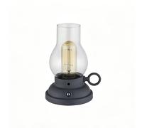 TEMU 1 Lámpara de Mesa LED Creativa Estilo Lámpara de Aceite Vintage, Diseño Nostálgico, Atenuación Táctil de Tres Niveles, Recargable, Adecuada para Dormitorio, Estudio, , , Día de la , Regalo para