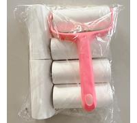 TEMU 1 Mango + 6 Rollos de Repuesto, 360 Hojas, Cepillo de Terciopelo Portátil para Quitar Pelusas, Adecuado para Ropa, Alfombras, Asientos de Coche, Mango Duradero, Sin Necesidad de Energía