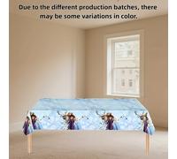 TEMU 1 Mantel de Princesa Frozen | Decoración Oficial de Elsa y Anna para de de Invierno con Diseño de - PVC Duradero, a Máquina, Diseño de Dibujos Animados Reutilizable, Fácil de Limpiar