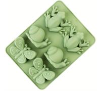 TEMU 1 molde de silicona de rana, y , molde antiadherente para dulces de Pascua, se puede usar para hacer pasteles, pudines, productos horneados, dulces, chocolates, postres de mousse