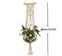TEMU 1-Pack/2-Pack Cesta Colgante Bohemia Tejida a para Plantas, Colgador Multifuncional para Decoración de Pared Interior y Exterior