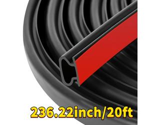 TEMU 1-Pack de Burlete Autoadhesivo Multiusos - Tira de Aislamiento Insonorizante para Puertas Delanteras, Ventanas, Hogar, Garaje y Vehículo - 10Ft/20Ft//Navidad/Acción de Gracias