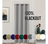 TEMU 1 Panel de Cortina 100% Opaca de Color Sólido, Disponible en 8 Colores, Aislante Térmico, Bloqueo de Luz, Color Sólido con Ojales para Privacidad y Estilo