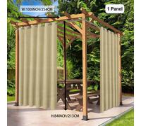 TEMU 1 Panel de Cortinas Exteriores para Patio, Cortinas Gruesas de Privacidad con Ojales para Porche, Pérgola