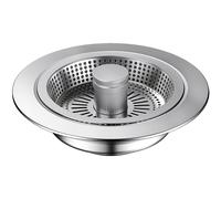 TEMU 1 Paquete de Colador y Tapón de Fregadero de Cocina - Filtro de Drenaje de Acero Inoxidable con Gran Capacidad para Residuos de Alimentos - Ajuste Universal para Fregaderos de Cocina Estándar