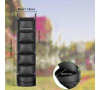 TEMU 1 Paquete, Macetas Colgantes para Plantas de Interior y Exterior, Macetero para o Barandilla, Jardín Vertical Mejorado con 6 Bolsillos, Regalo Ideal para Amantes de las Plantas
