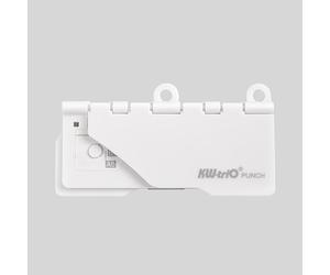 TEMU 1 Perforadora portátil de 5 agujeros, de material ABS, ideal para organizadores de escritorio, para encuadrar cuadernos y documentos, encuadernación de álbumes, no eléctrica. Compatible A4/B5/A5