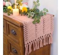 TEMU 1 pieza 1 pieza de Mesa Bohemio Estilo Cuerda Trenzada Decoración de Mesa - de Mesa Largo Cuadrado Adecuado para Mesa de Comedor, Boda - Tela, Decorativo , Cubierta de Mesa Elegante y Asequible
