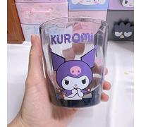 TEMU 1 pieza 1 Taza Transparente de Sanrio Cinnamoroll Melody & Kuromi, Aumentada, , Adecuada para Agua, Viaje, y