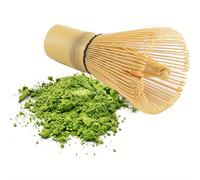 TEMU 1 pieza/4 accesorios para herramientas de matcha. Batidora tradicional, cuchara pequeña y grande. Juego completo con soporte en bambú: colores azul- / o