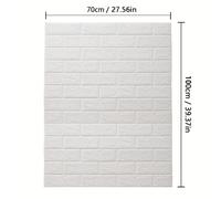 TEMU 1 pieza 70x100 cm/27.56x39.37 pulgadas papel tapiz XPE texturizado 3D resistente a la humedad y a los impactos, decoración de habitación, papel tapiz de espuma (3 mm de grosor)