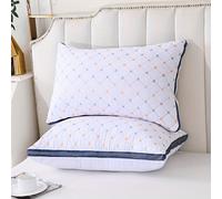 TEMU 1 pieza Almohada de cuello para dormir, Almohada prémium de hotel para cama, Almohada transpirable de alternativa al plumón, Almohada esponjosa hipoalergénica para durmientes y