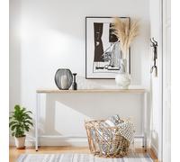 TEMU 1 pieza Consola Entrada Mueble Pasillo Estante Detrás del Sofá - Estructura de Metal , Diseño Moderno Ultra Fino - Ideal para Salón, Habitación, Entrada - 120x20x65cm - - GTC30