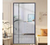 TEMU 1 pieza, Cortina de puerta mosquitera de lateral, reversible para por el o , Cortina de malla magnética , Puerta de malla para el hogar, Silenciosa y fácil de instalar, Adecuada para y dormitorio