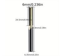TEMU 1 pieza Cuchilla profesional de tres filos de 3 mm/6./10 mm para ranurar, , recortar madera, cabezal de corte para máquina de recorte, para ranurar cajas de línea
