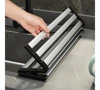TEMU 1 pieza de escurridor plegable de acero inoxidable para fregadero de cocina - Diseño enrollable y a prueba de , eficazmente la humedad, ideal para secar platos y tazones, escurridor de platos