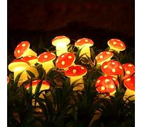 TEMU 1 pieza de guirnalanda de luces LED de hongos mágicos - Luces de a pilas para , cocina, jardín y decoración de Navidad - y encantador