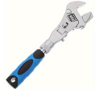 TEMU 1 pieza de llave inglesa ajustable 5 en 1 - de 12 pulgadas con cabeza de 180° y torque ajustable, herramienta multifuncional fácil de manejar y versátil