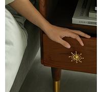 TEMU 1 pieza de mango de latón de para gabinetes de cajones, acabado metálico , diseño de | Pieza decorativa | Construcción de latón
