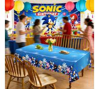 TEMU 1 pieza de mantel, Sonic, decoración de papel tapiz para de de Sonic, decoración de