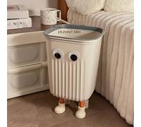 TEMU 1 pieza de Papelera Plástica con Diseño de Dibujos Animados y Acanalada - de Basura para Dormitorio, - Sin Necesidad de Electricidad, Cesta de Residuos Duradera, Diseño | Función de Manija Fácil