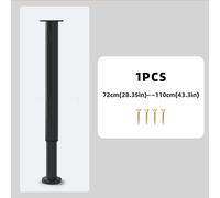 TEMU 1 pieza de Patas Ajustables para Mesa Metálicas, 28.35 pulgadas, Piernas Cilíndricas para Proyectos DIY, Bancos de Trabajo, Mesas Comedor, Mesitas y más