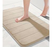 TEMU 1 pieza de tapete de espuma viscoelástica y cómoda para baño con absorción rápida y antideslizantes, decoración de baño, adornos de baño, alfombra de baño