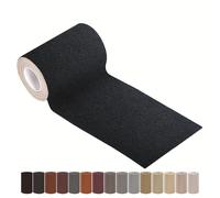 TEMU 1 pieza de tela de lino autoadhesiva de 10*200 cm para muebles, sofá, asiento de coche, , manualidades, tela de reparación de lino resistente y duradera para reparación de sofás