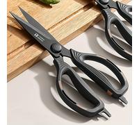 TEMU 1 pieza de tijeras de cocina de resistencia, acero inoxidable de grado alimenticio, tijeras de cocina multiusos con mango para cortar carne pesada, herramienta de corte de cocina