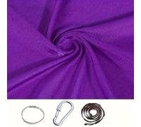 TEMU 1 pieza Hamaca de tela elástica para colgar en interiores, material de nailon, ajustable para exteriores, adecuada para yoga, camping, pícnic, 280*150 cm