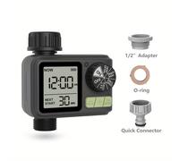 TEMU 1 pieza HCT-M05 Temporizador de agua automático Eshico, aspersor, más pequeño y fácil de instalar, 4.72 x 3.94 x 2.56 pulgadas