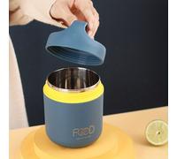 TEMU 1 pieza Mini taza de desayuno de acero inoxidable con asa sellada, lata de aislamiento para conservación en frío de alimentos