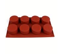 TEMU 1 Pieza Molde para Pasteles con 8 Agujeros, Molde 3D para Cupcakes, Gelatinas, Galletas, Muffins y Jabones, Herramientas de Repostería