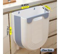TEMU 1 pieza Papelera de cocina plegable de gran tamaño - Gran capacidad, fácil montaje en gabinete, diseño sin doblarse para comodidad del hogar