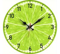 TEMU 1 pieza, Reloj Colgante de Moda Creativa y Sencilla, Reloj Limón, Reloj de Madera Silencioso al Cuarzo, Adecuado para Decoración de Dormitorio, , Oficina, Cocina y Baño, No Batería