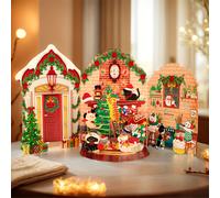 TEMU 1 pieza Tarjeta de Navidad " Christmas", tarjeta de felicitación de Navidad con para mensajes festivos y sobre, artículo de , decoración del hogar
