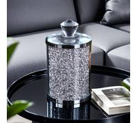 TEMU 1 pieza Tarro de almacenamiento de cristal, Contenedor para artículos de baño, Bote decorativo multifuncional, Decoración del hogar, Accesorios de baño
