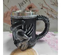 TEMU 1 pieza, Taza , Taza de acero inoxidable, Tecnología de resina con relieve 3D, Taza de fantasía y ciencia ficción, Jarra de cerveza