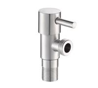 TEMU 1 pieza Válvula de triangular de acero inoxidable de pared, válvula de entrada de agua de cierre, accesorios para el hogar, cocina y baño