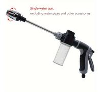 TEMU 1 Pistola de agua a presión para de coches, cuerpo de plástico, boquilla para manguera de jardín, ducha de jardín, herramienta de riego multifuncional, limpieza potente