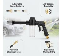 TEMU 1 Pistola de Espuma de Presión - de Plástico Duradero, No Requiere Baterías, Ideal para de Autos y Riego de Jardines