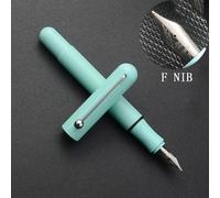 TEMU 1 Pluma de Bolsillo Jinhao de Plástico, Azul Cielo, Portátil, Práctica de Caligrafía para , Punta F con Convertidor, Compatible con Cartuchos de Tinta de 2.6 mm, Sin Tinta, Sin de Regalo
