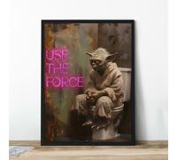 TEMU 1 póster vintage de Star Wars Maestro Yoda, de pared en , decoración para dormitorio, o hogar (sin )